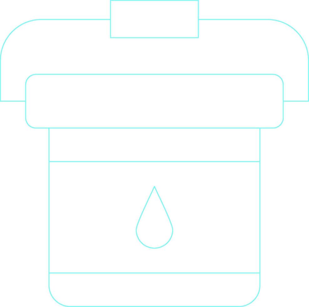 Paint Bucket Creative Icon Design vector