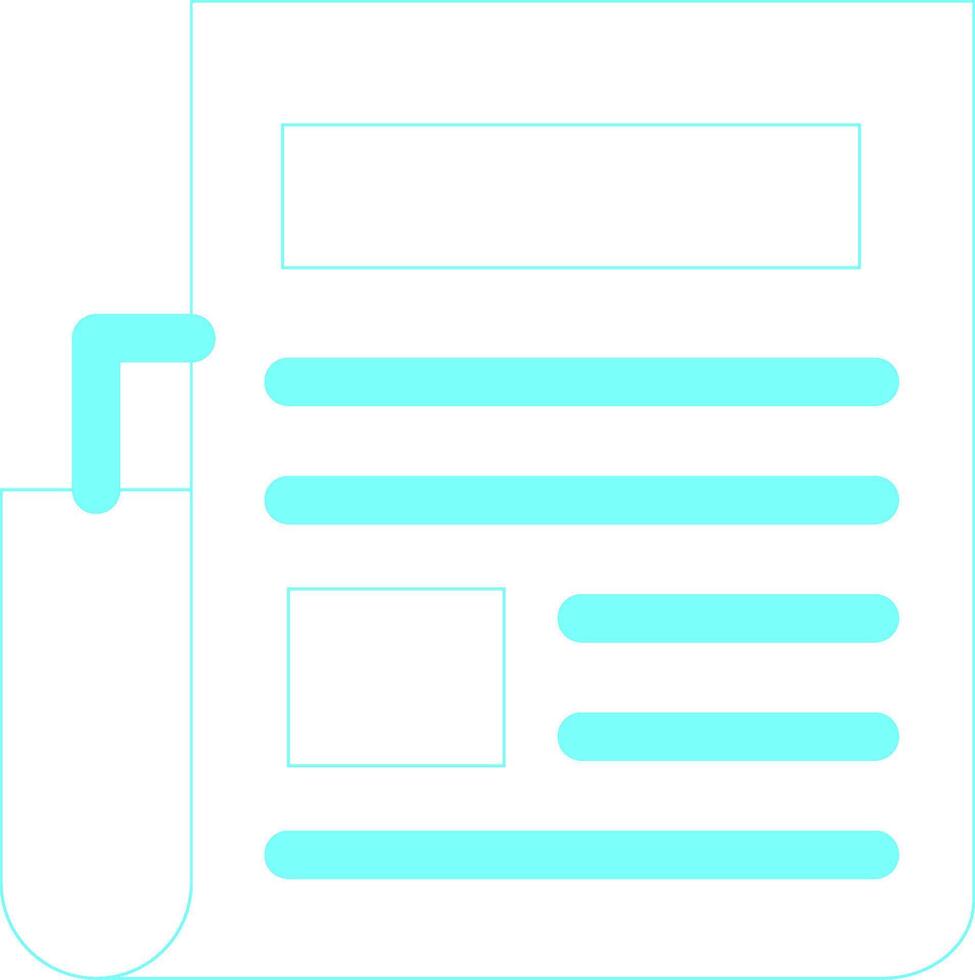 Newspaper Creative Icon Design vector