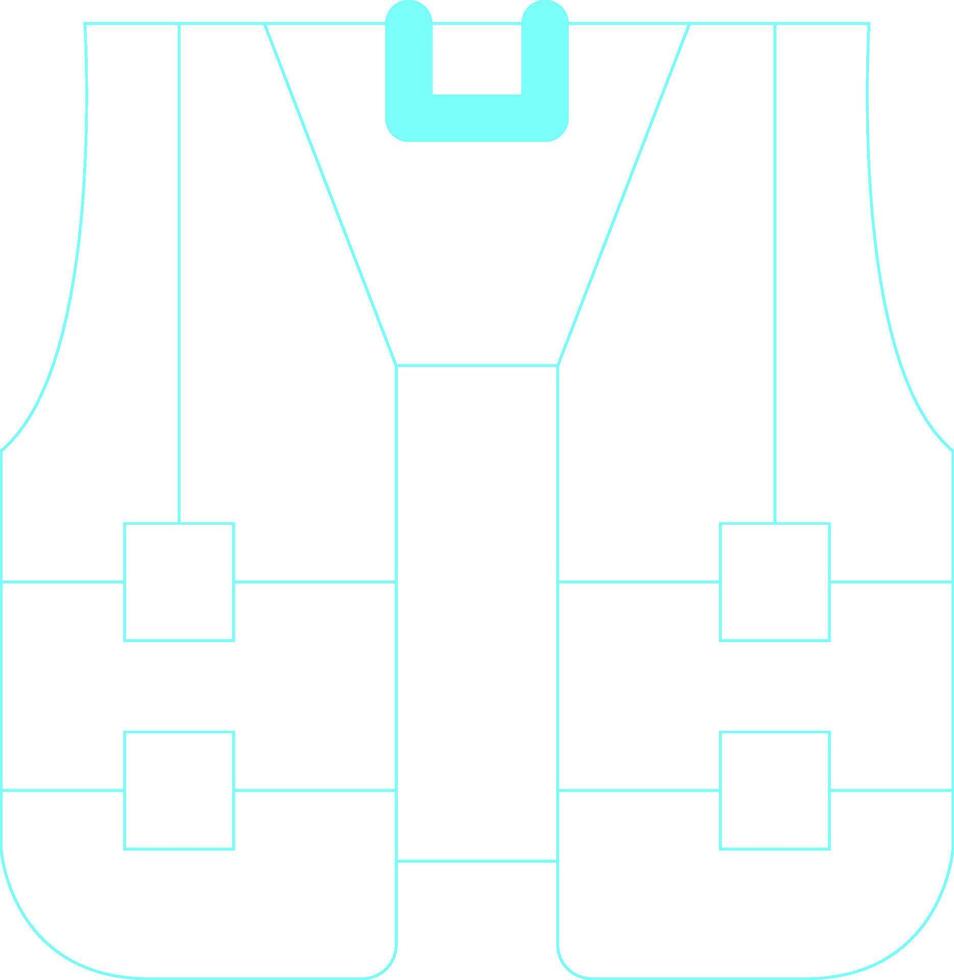 High Visibility Vest Creative Icon Design vector