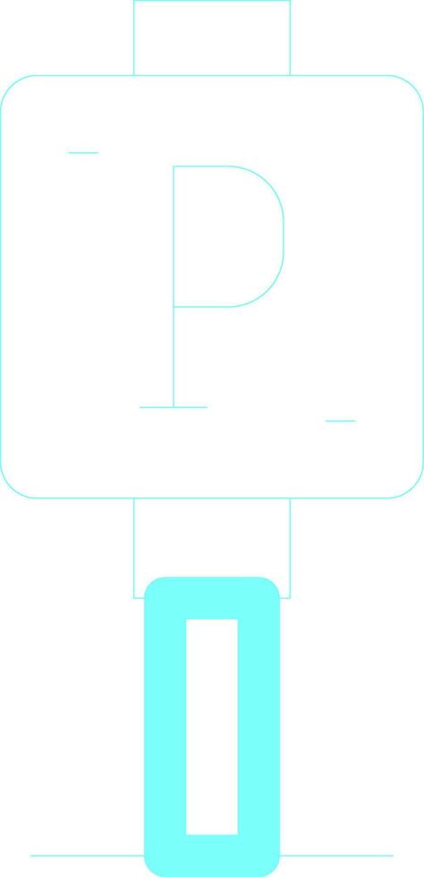 Parking Sign Creative Icon Design vector
