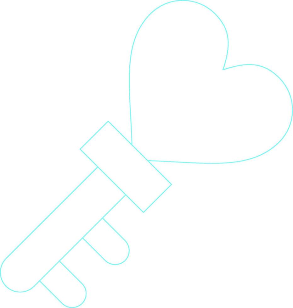 Love Key Creative Icon Design vector