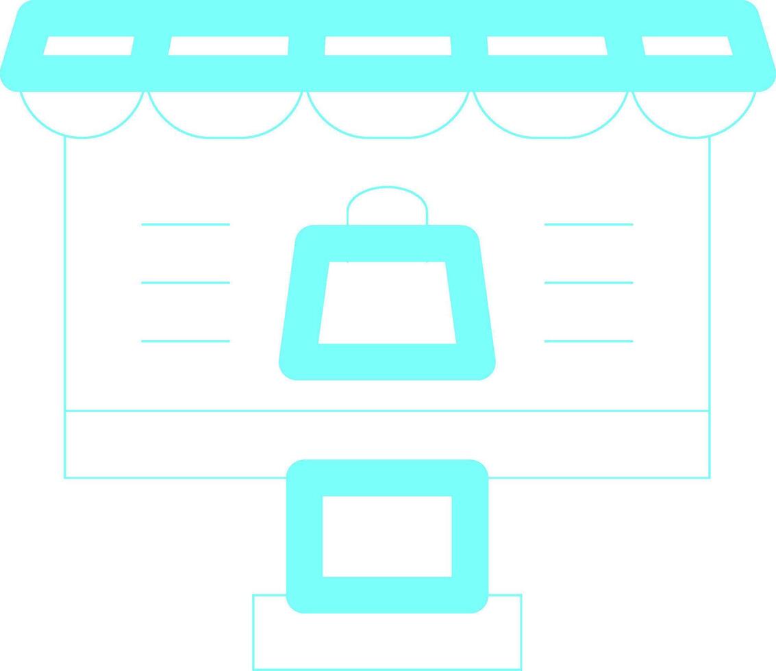 Online Shopping Creative Icon Design vector