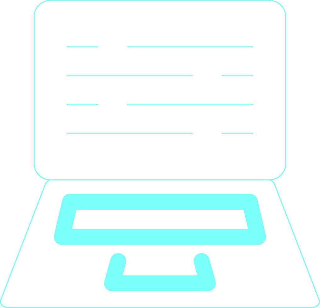 Laptop Creative Icon Design vector