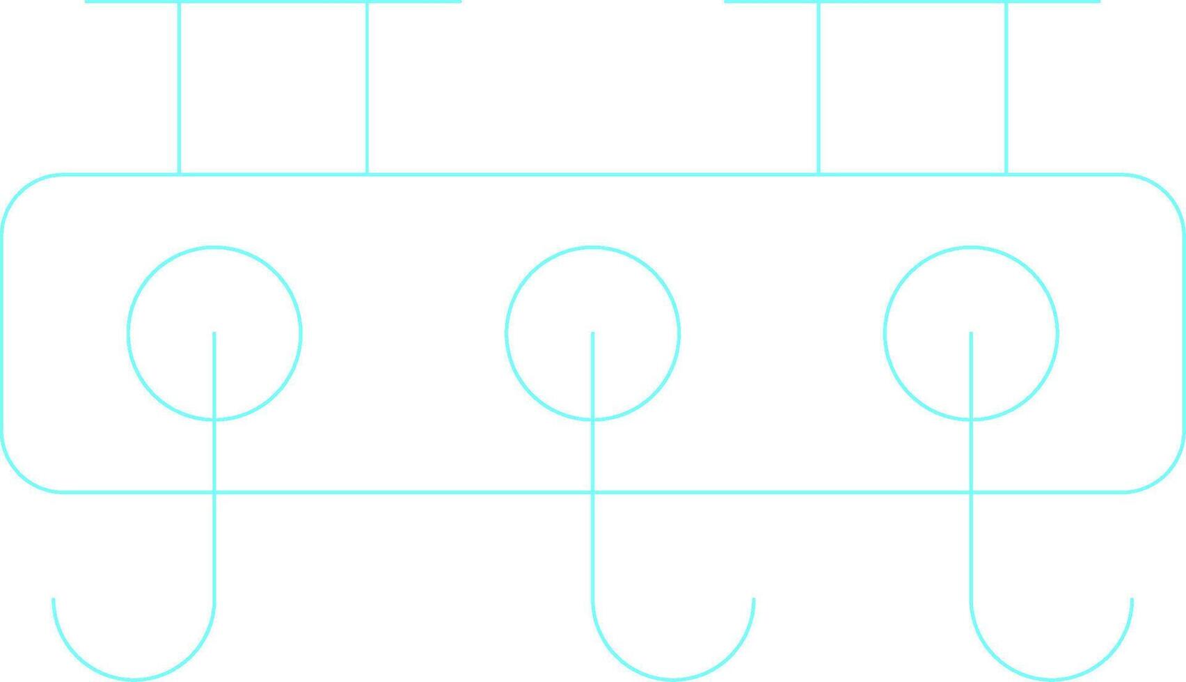 Coat Rack Creative Icon Design vector