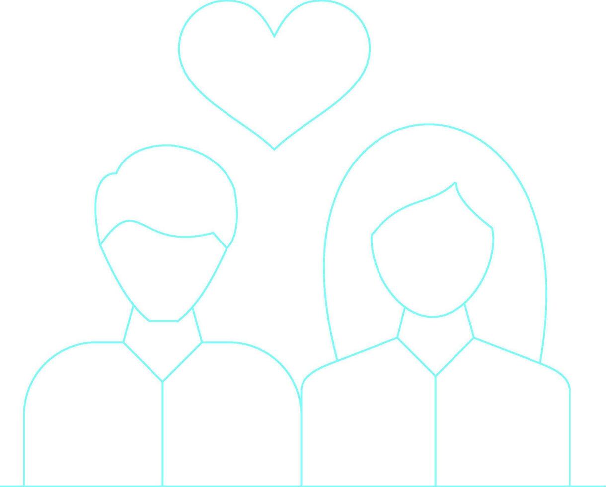 Couple Creative Icon Design vector