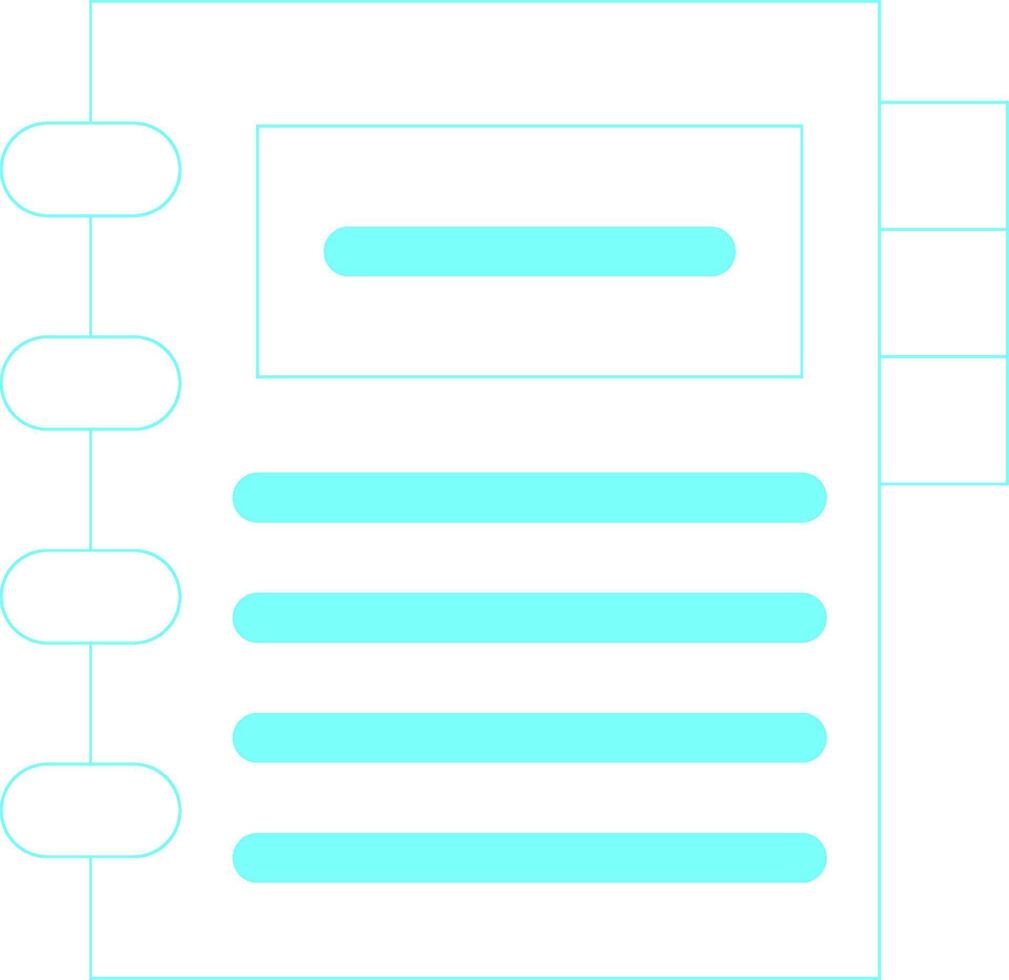 Agenda Creative Icon Design vector