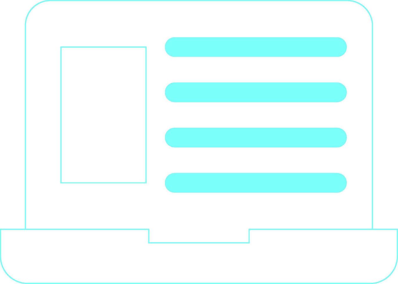 Laptop Creative Icon Design vector