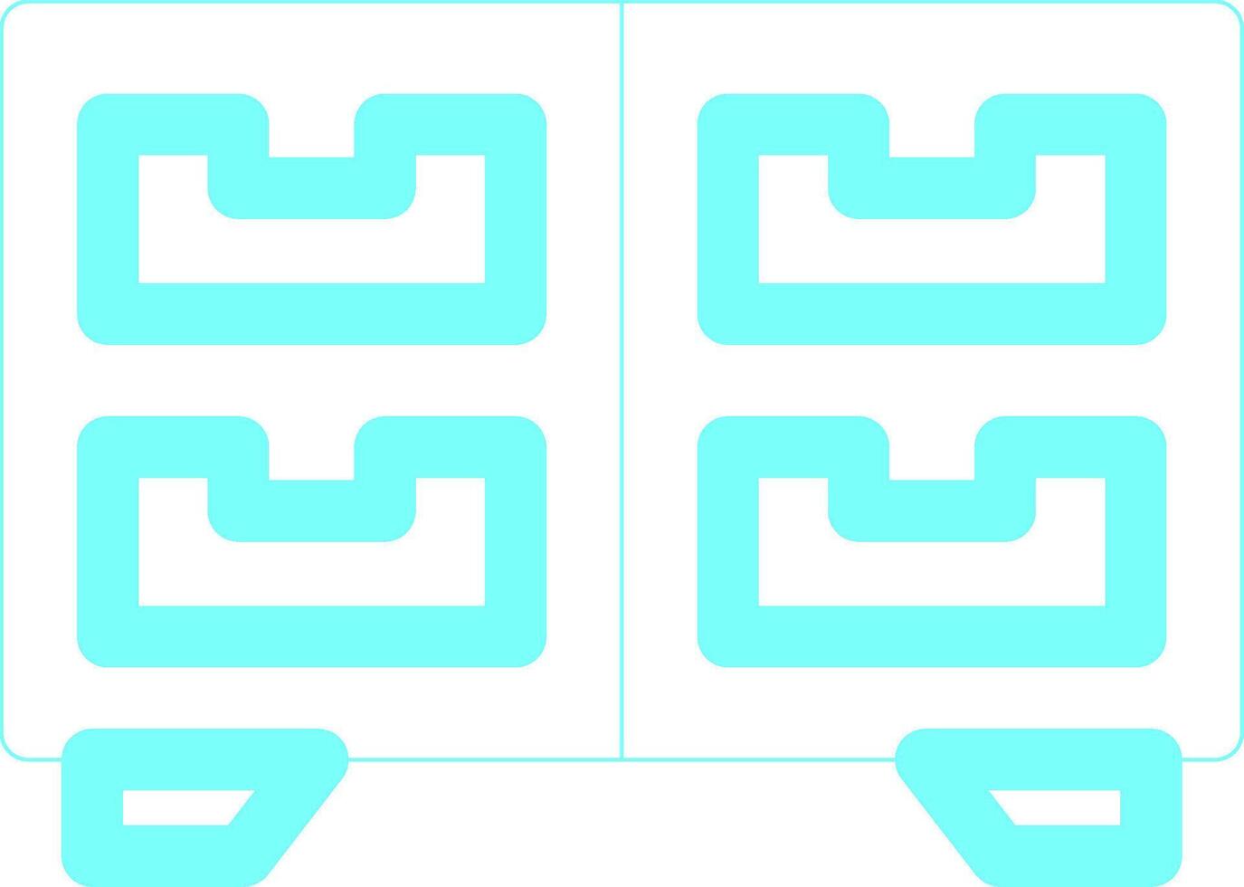 Cabinet Creative Icon Design vector