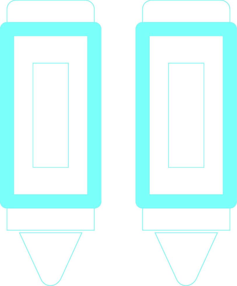 Crayon Creative Icon Design vector