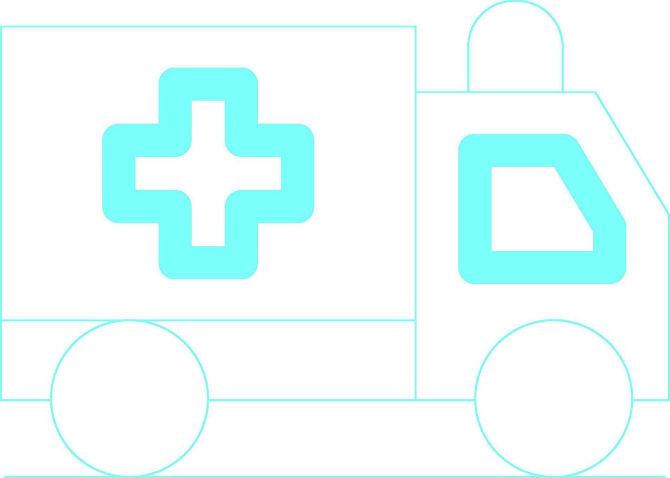 Ambulance Creative Icon Design vector
