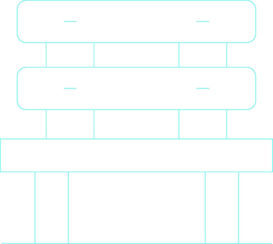 Bench Creative Icon Design vector