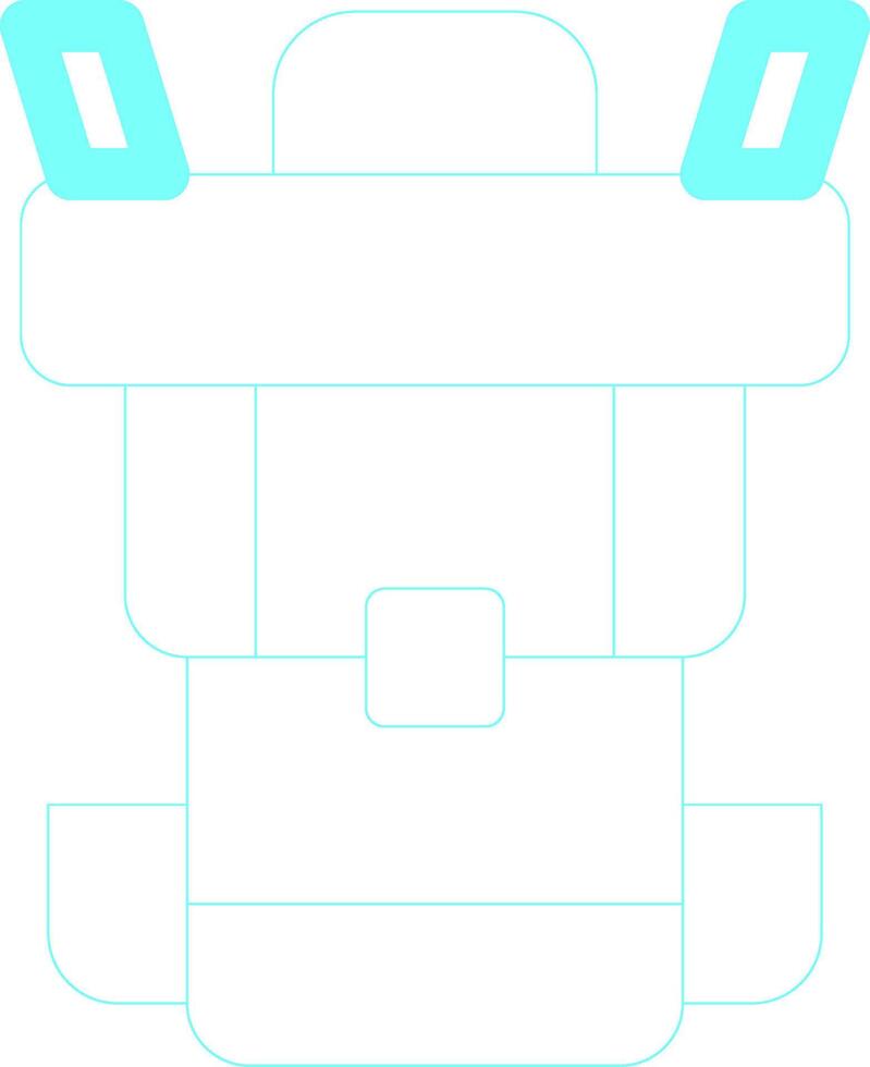 Backpack Creative Icon Design vector