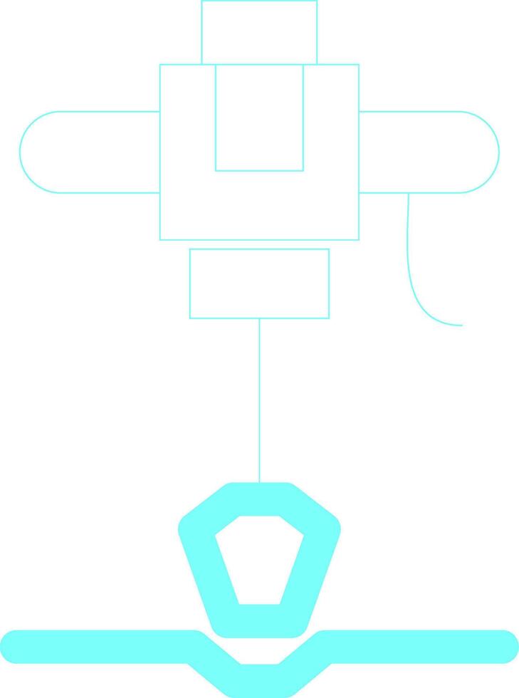 Road Drill Creative Icon Design vector