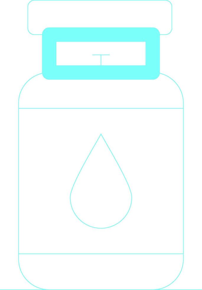 Gas Cylinder Creative Icon Design vector