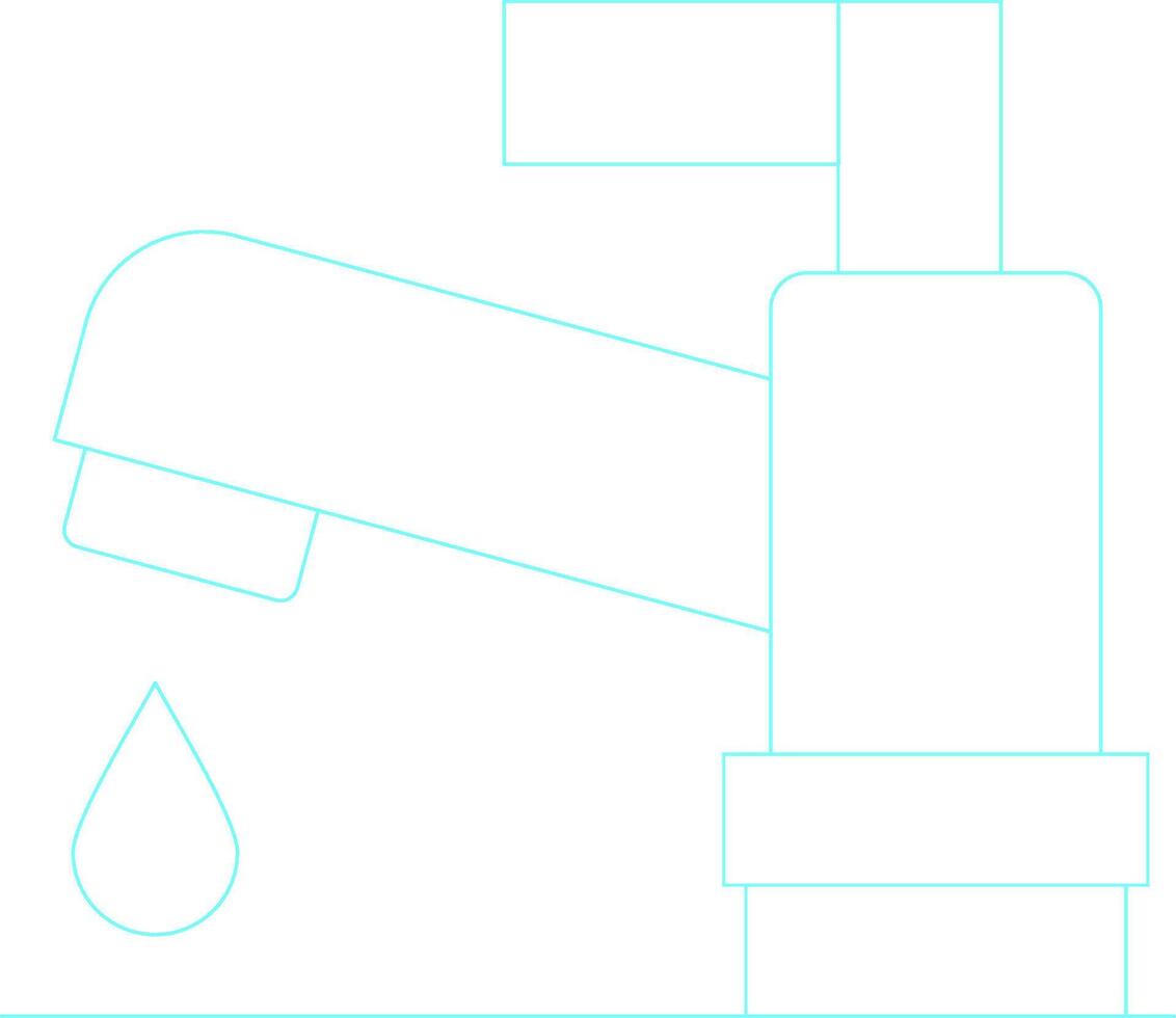 Tap Water Creative Icon Design vector
