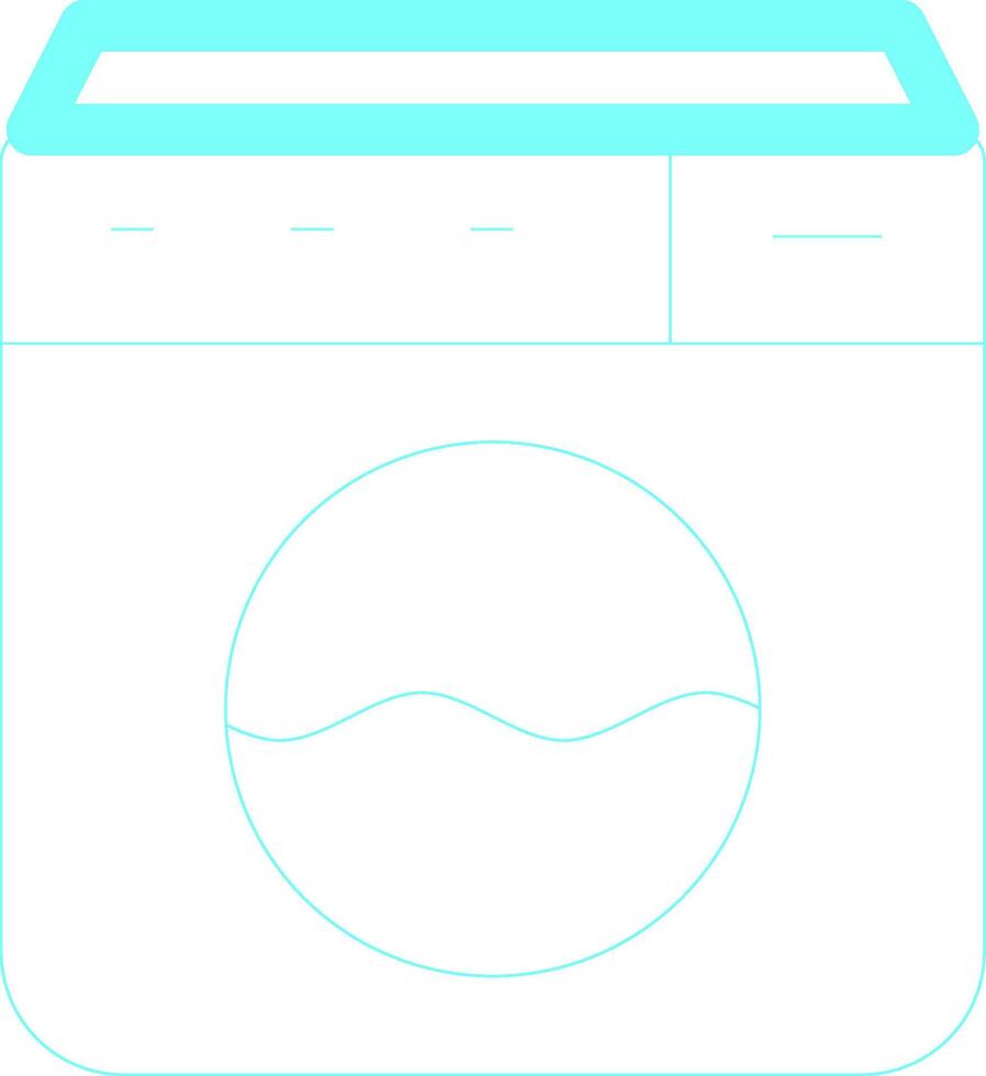 Washing Machine Creative Icon Design vector