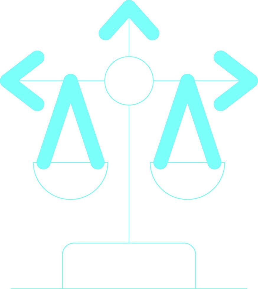 Balance Scale Creative Icon Design vector
