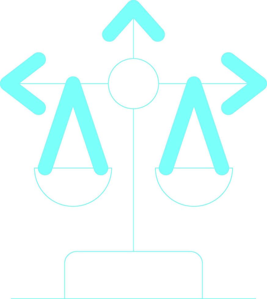 Balance Scale Creative Icon Design vector