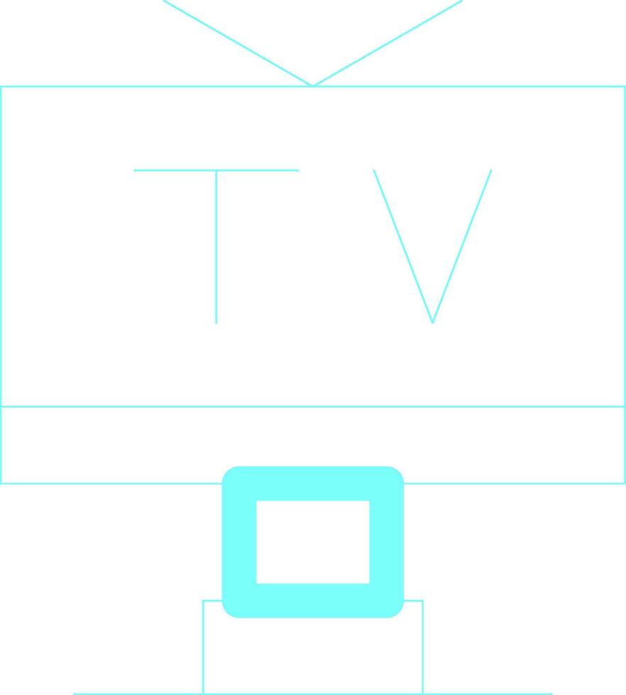 Tv Creative Icon Design vector