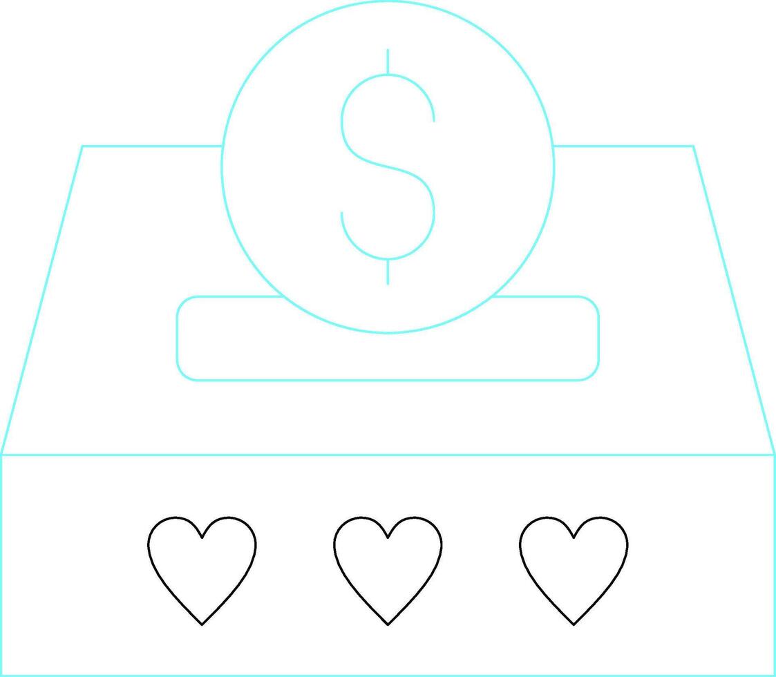Coin Creative Icon Design vector