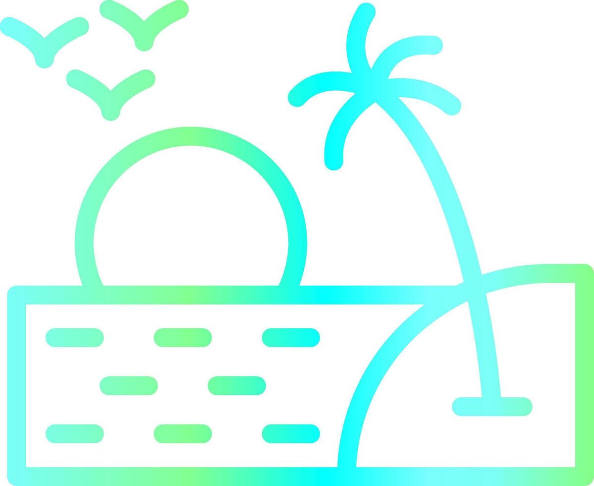 Sunset Creative Icon Design vector