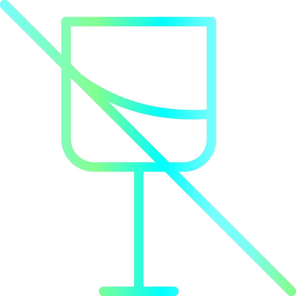 No Wine Creative Icon Design vector