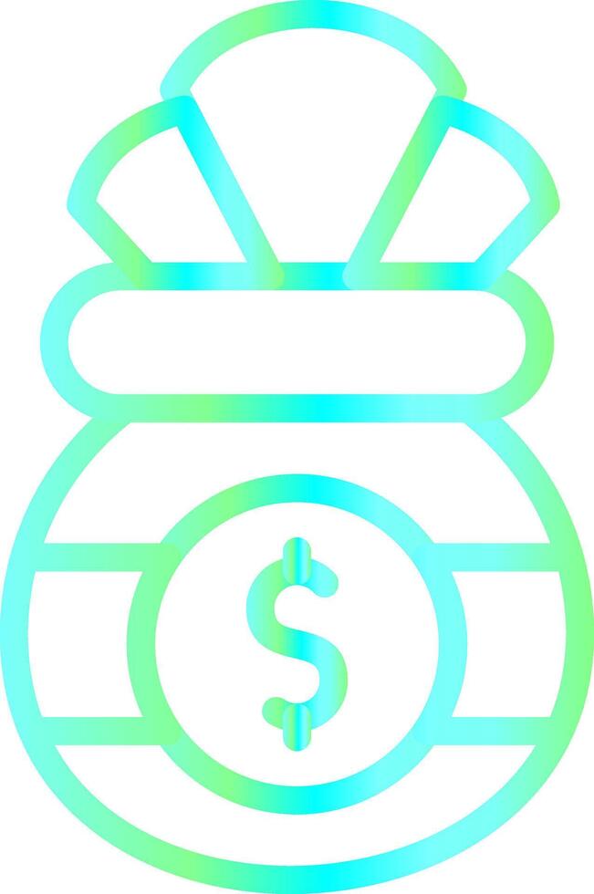 Money Bag Creative Icon Design vector