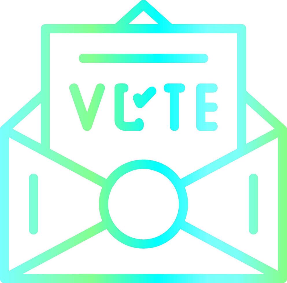 votar diseño de icono creativo vector