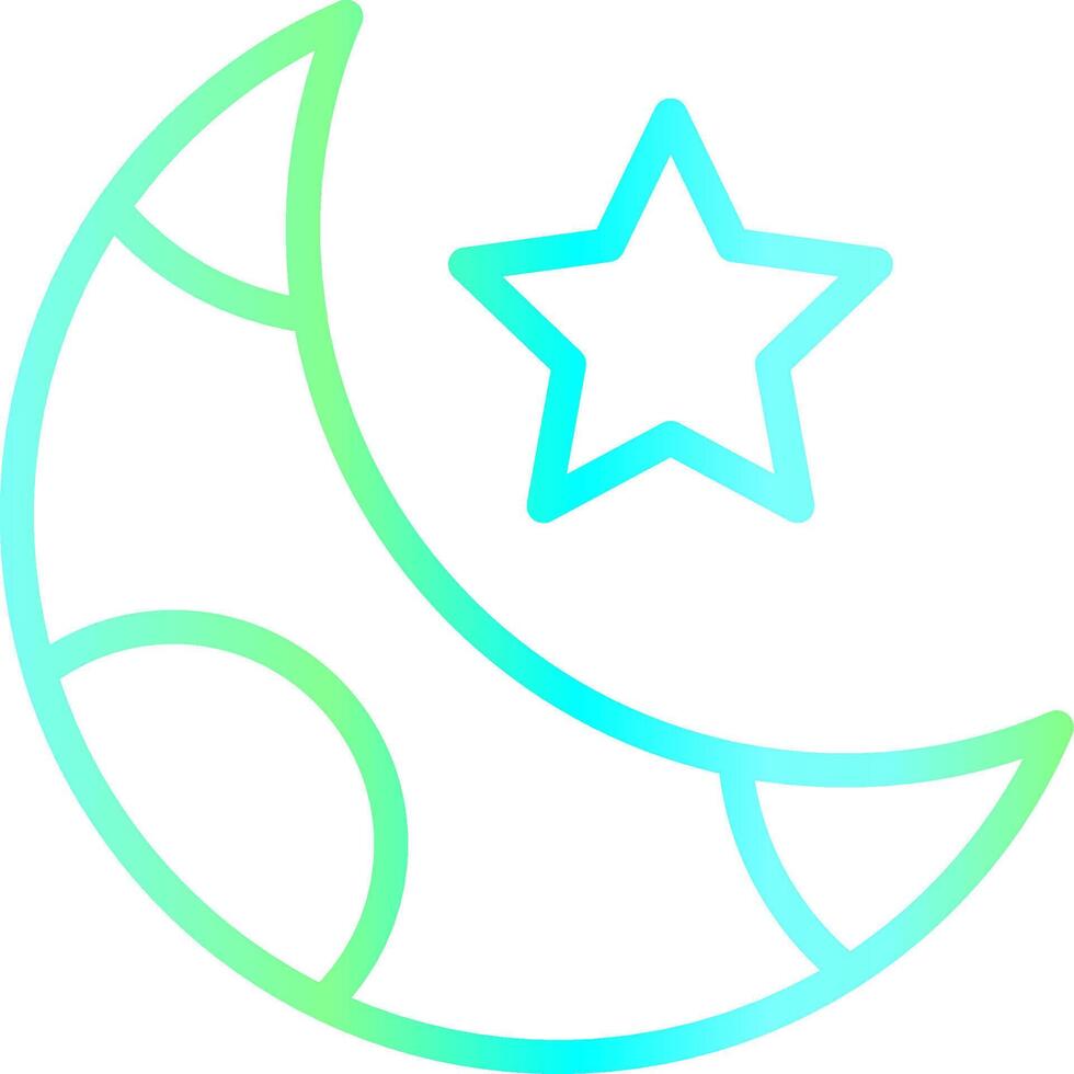 Night Creative Icon Design vector