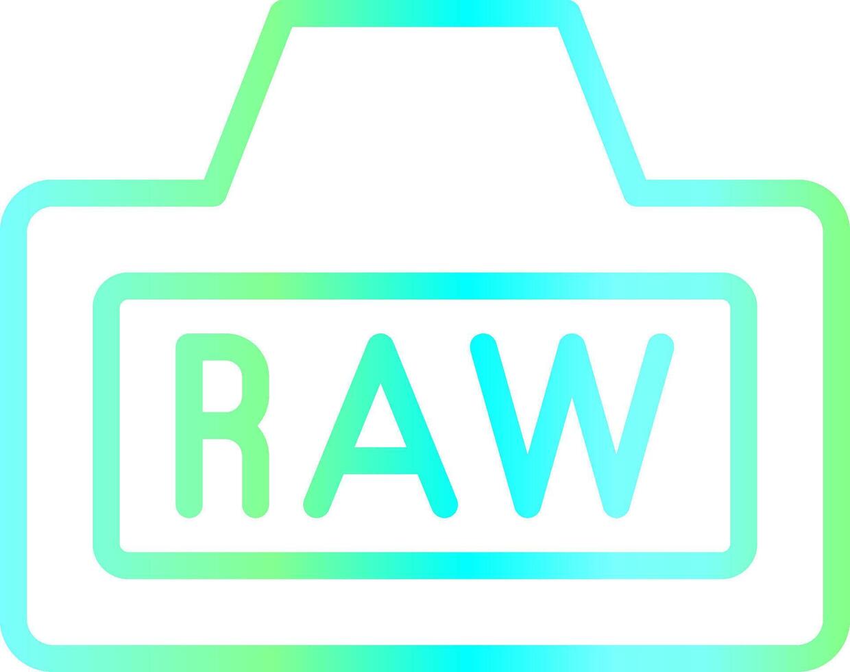 Raw Creative Icon Design vector