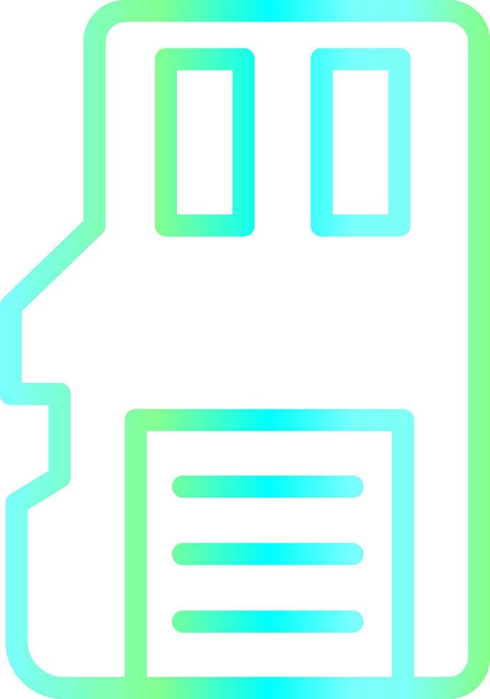Sd Card Creative Icon Design vector
