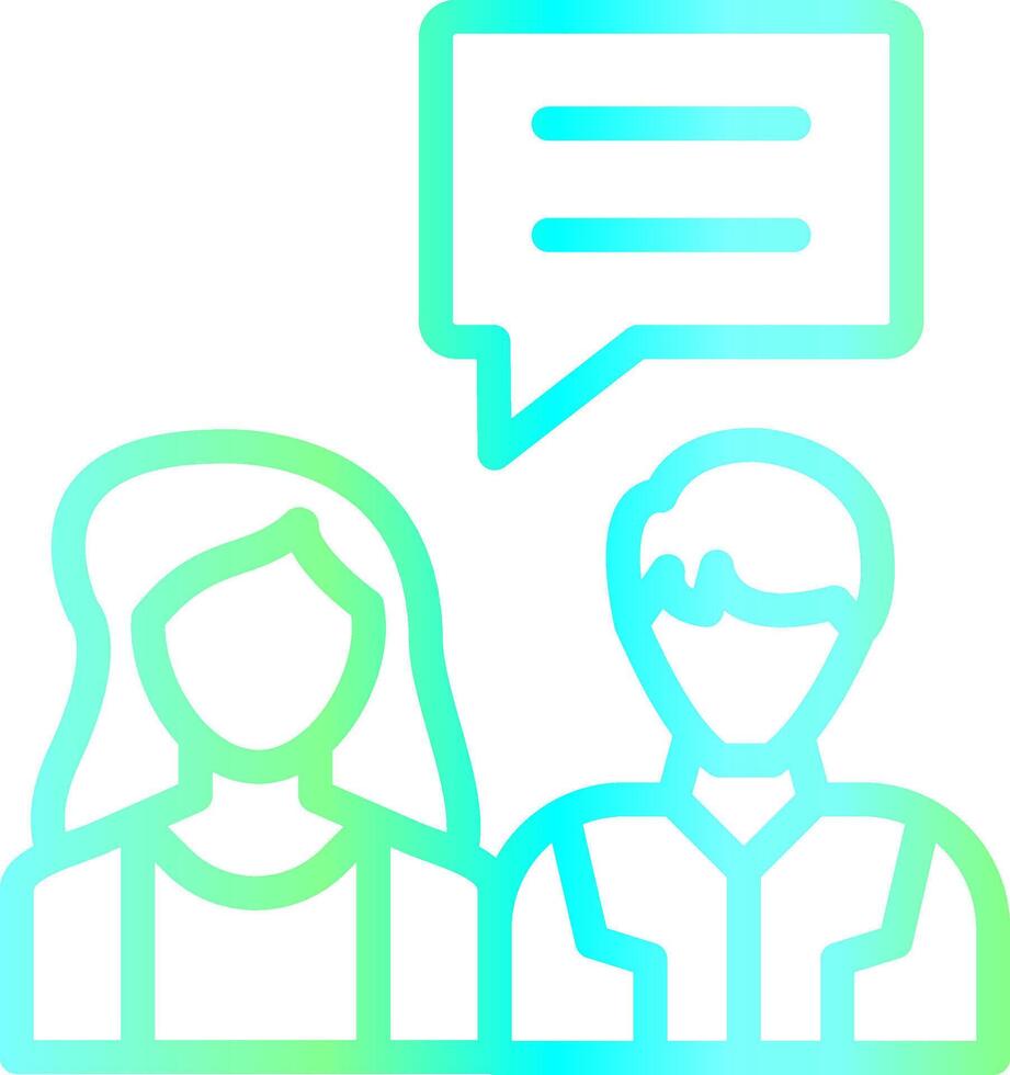 Job Interview Creative Icon Design vector