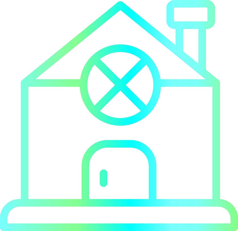 Gingerbread House Creative Icon Design vector