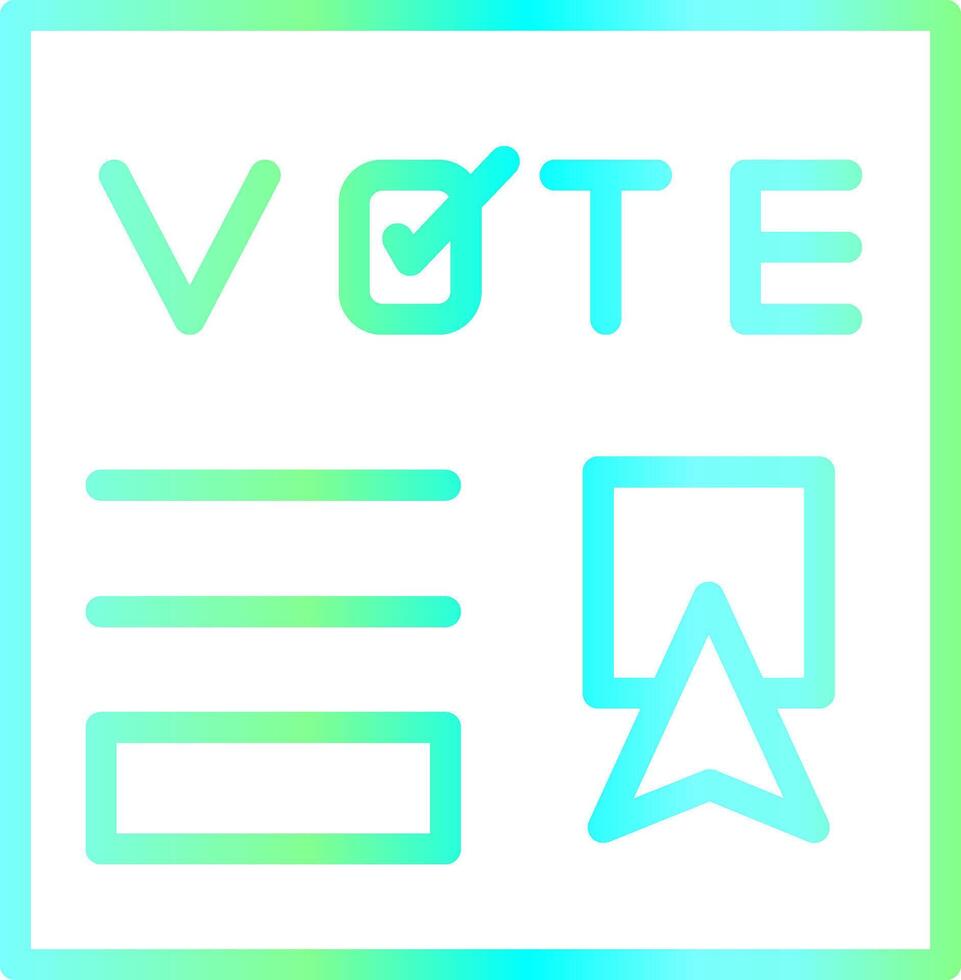 Vote Creative Icon Design vector