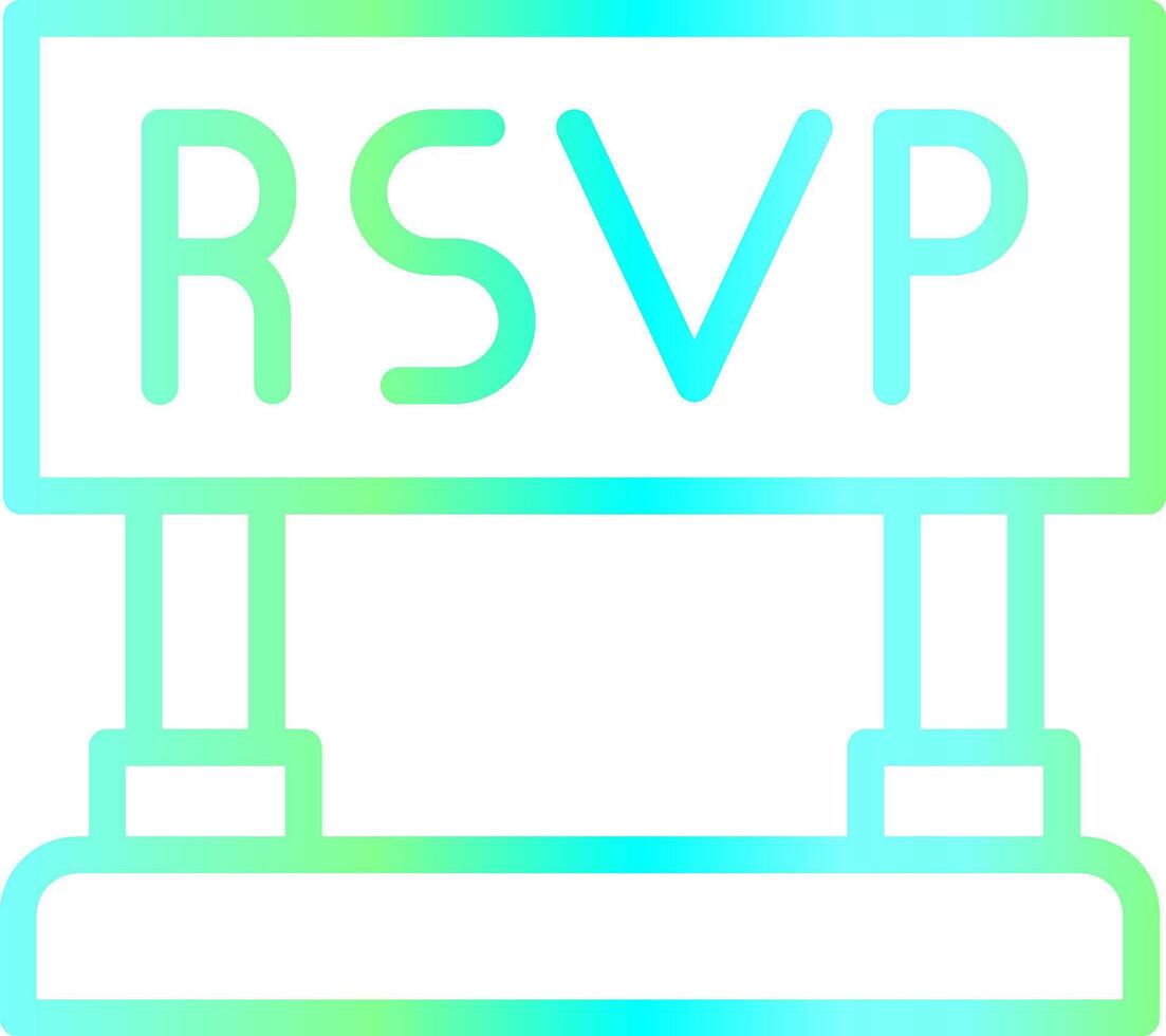 Rsvp Creative Icon Design vector