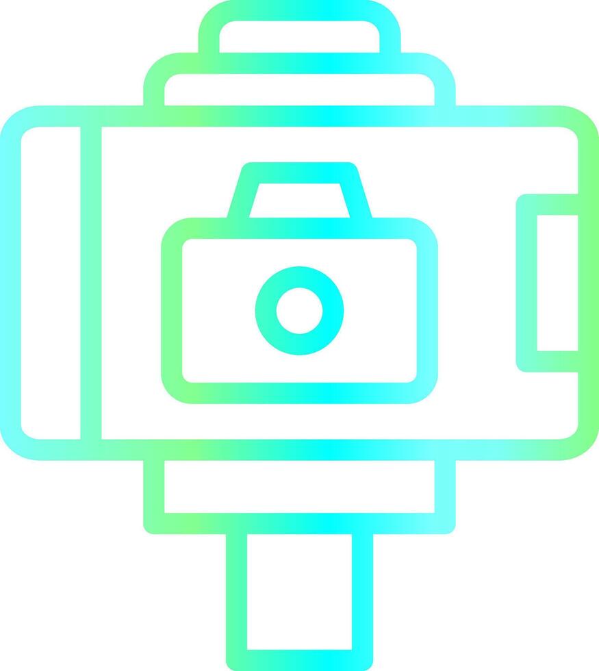 Selfie Stick Creative Icon Design vector