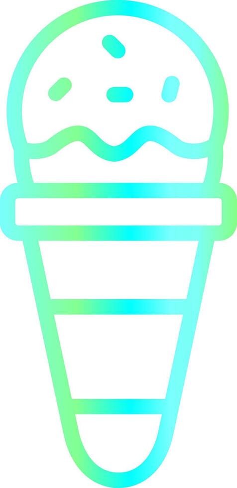 Ice Cream Cone Creative Icon Design vector