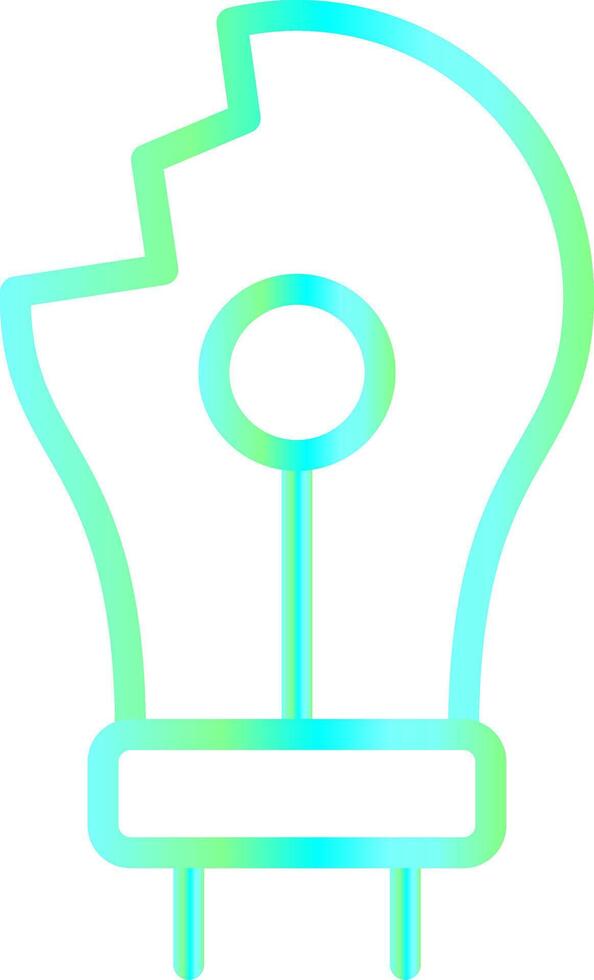 Bulb Creative Icon Design vector