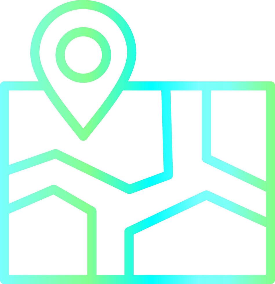 Map Creative Icon Design vector