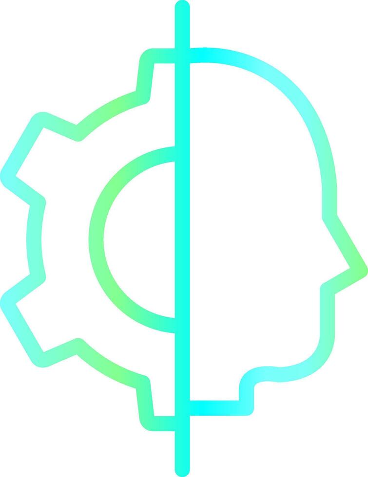 Artificial Intelligence Creative Icon Design vector