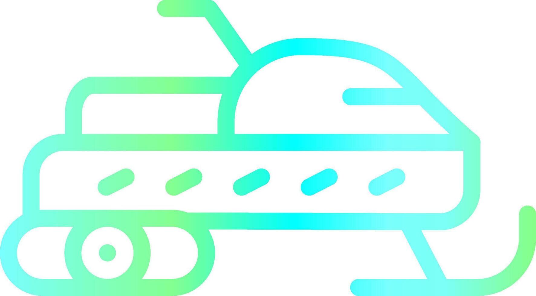 Snowmobile Creative Icon Design vector