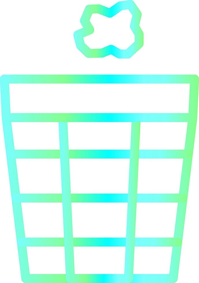 Trash Bin Creative Icon Design vector