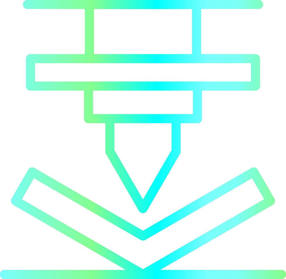 Bending Creative Icon Design vector