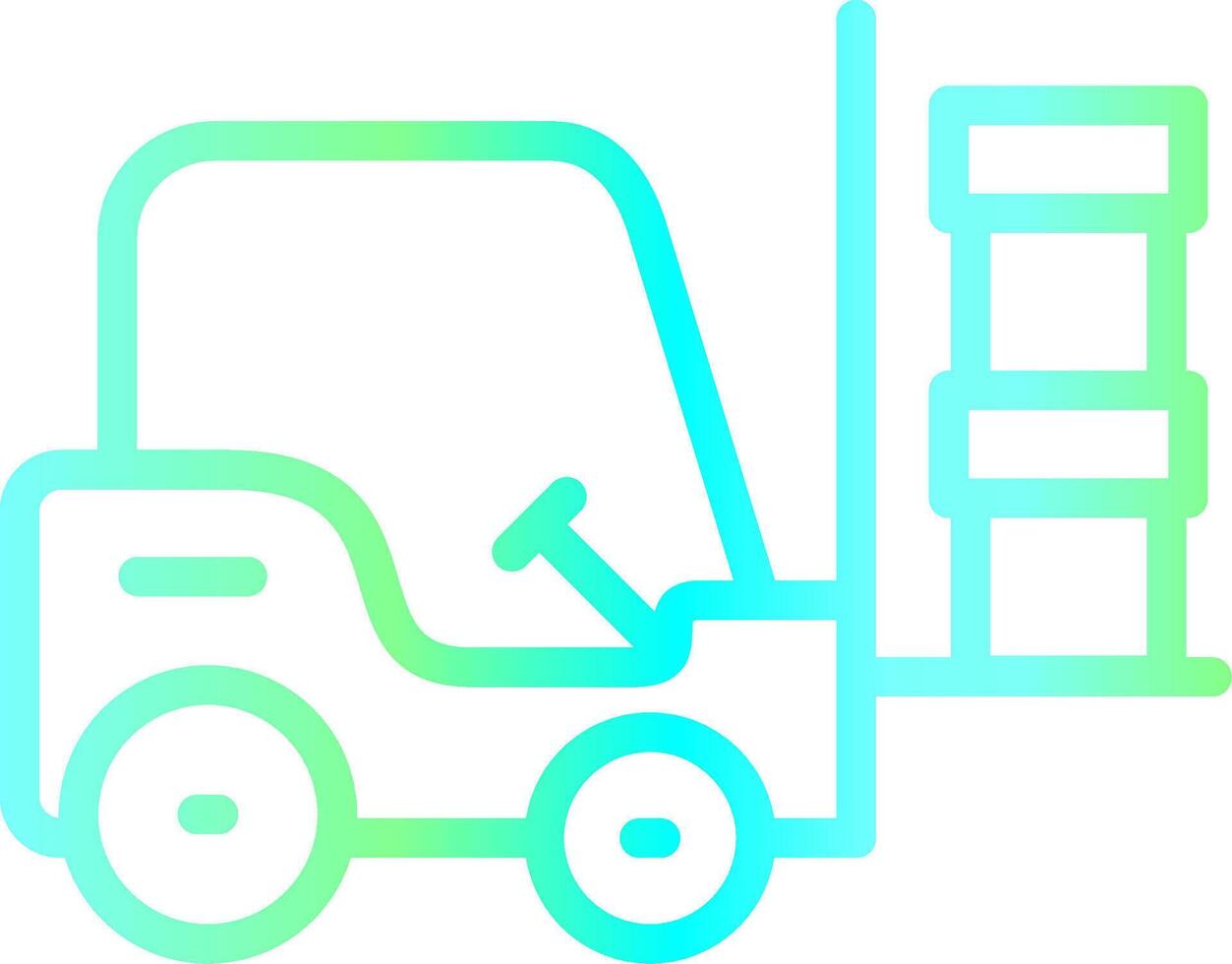 Forklift Creative Icon Design vector