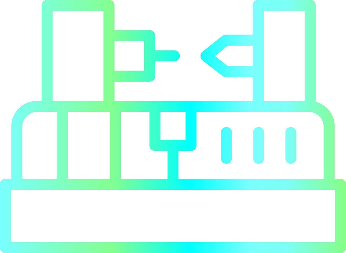 Lathe Machine Creative Icon Design vector