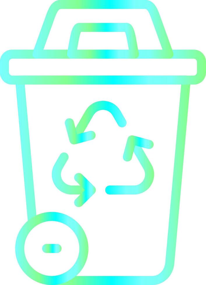 Recycling Bin Creative Icon Design vector