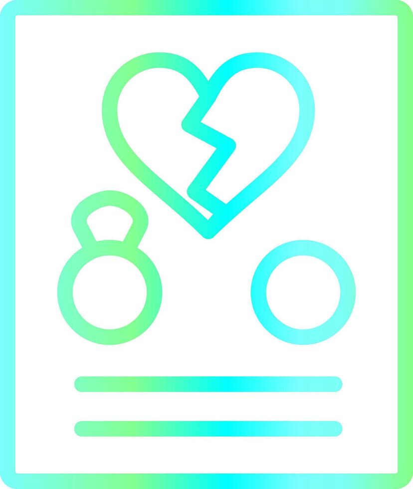 Divorce Creative Icon Design vector