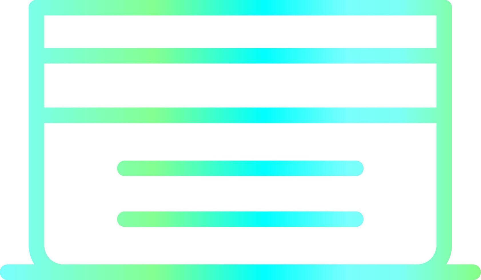 Line Blue Green Gradient Design vector