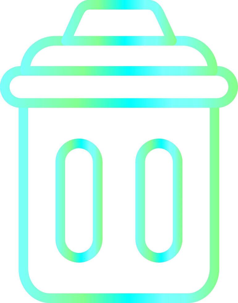 Trash Bin Creative Icon Design vector