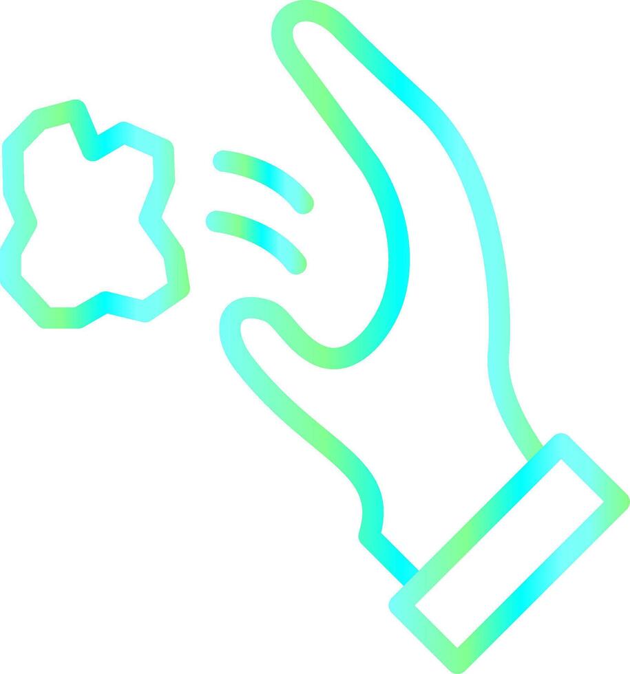 Throwing Trash Creative Icon Design vector
